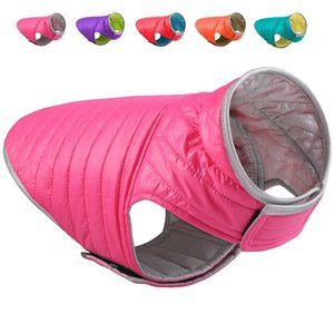 Dogcheer Lighweight Dog Winter Coat/Reversible Warm Vest Reflective